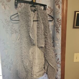 TCEC Soft Gray Faux Fur Vest
